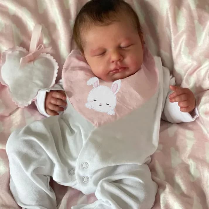49CM coccolone corpo intero in silicone Viny Loulou Bebe Reborn con capelli radicati bambola rinata realistica fatta a mano