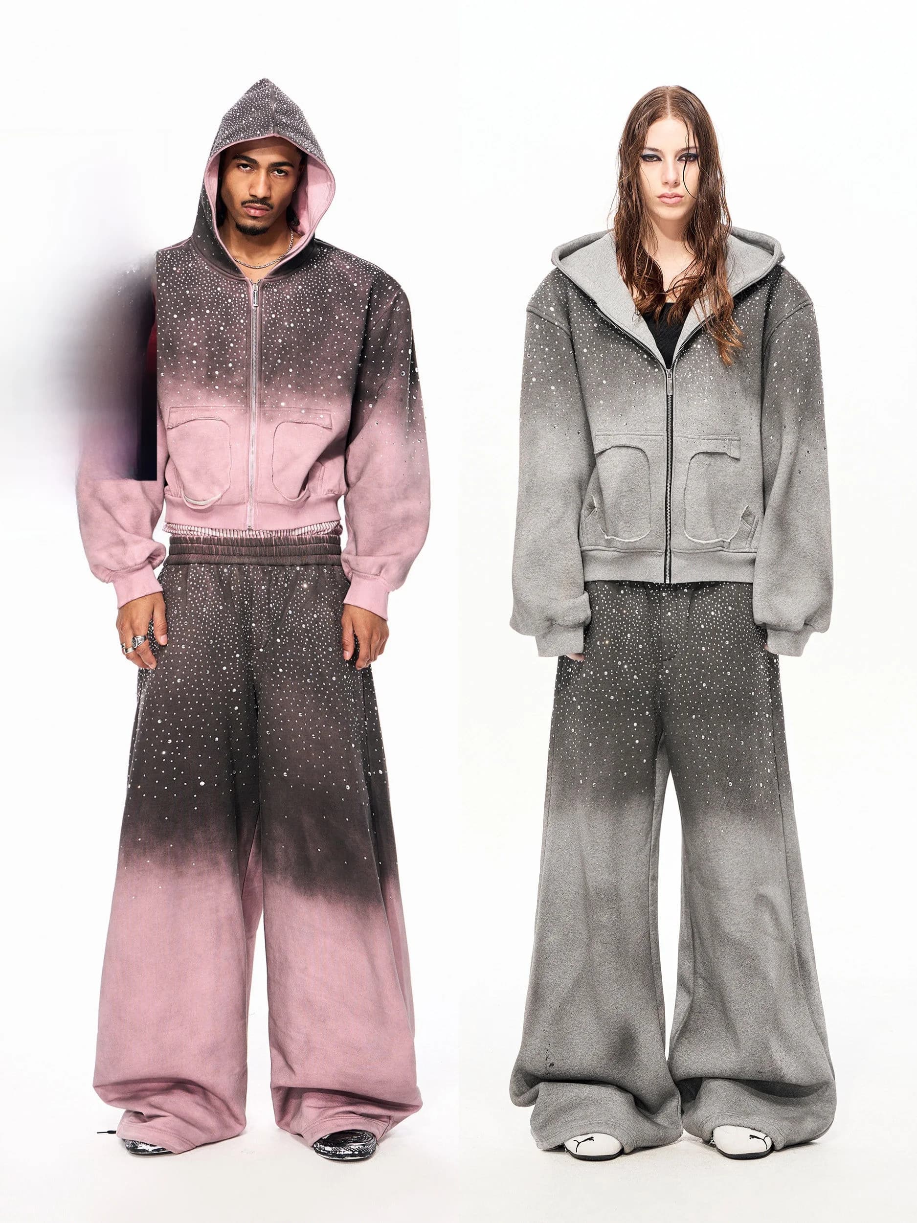 Felpa con Cappuccio da Uomo SEE, Giacca Invernale Foderata in Pelliccia Argento, Felpa Casual con Zip a Maniche Lunghe per Coppia
