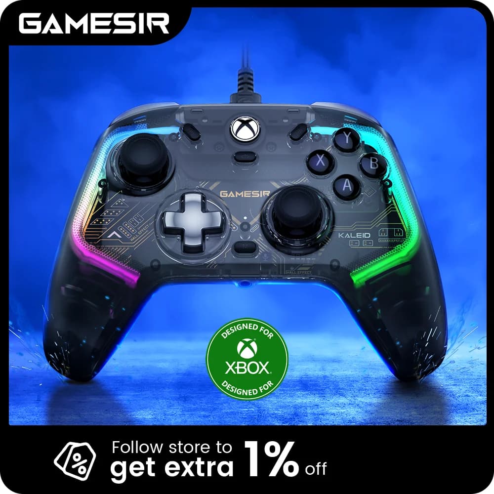 GameSir Kaleid Controller Xbox Gamepad cablato per Xbox Series X, Xbox Series S, console di gioco Xbox One, con joystick ad effetto Hall