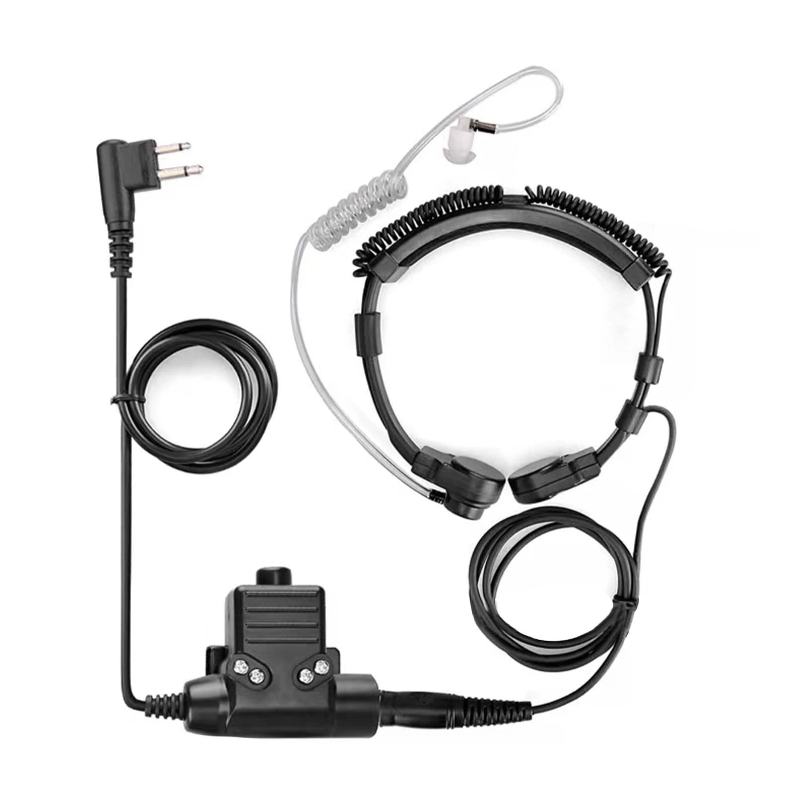 Walkie Talkie Microfono Heavy Duty U94 PTT Collo Gola Microfono Auricolare Radio Nato Tattico Auricolare Per Baofeng Per Kenwood Per HYT