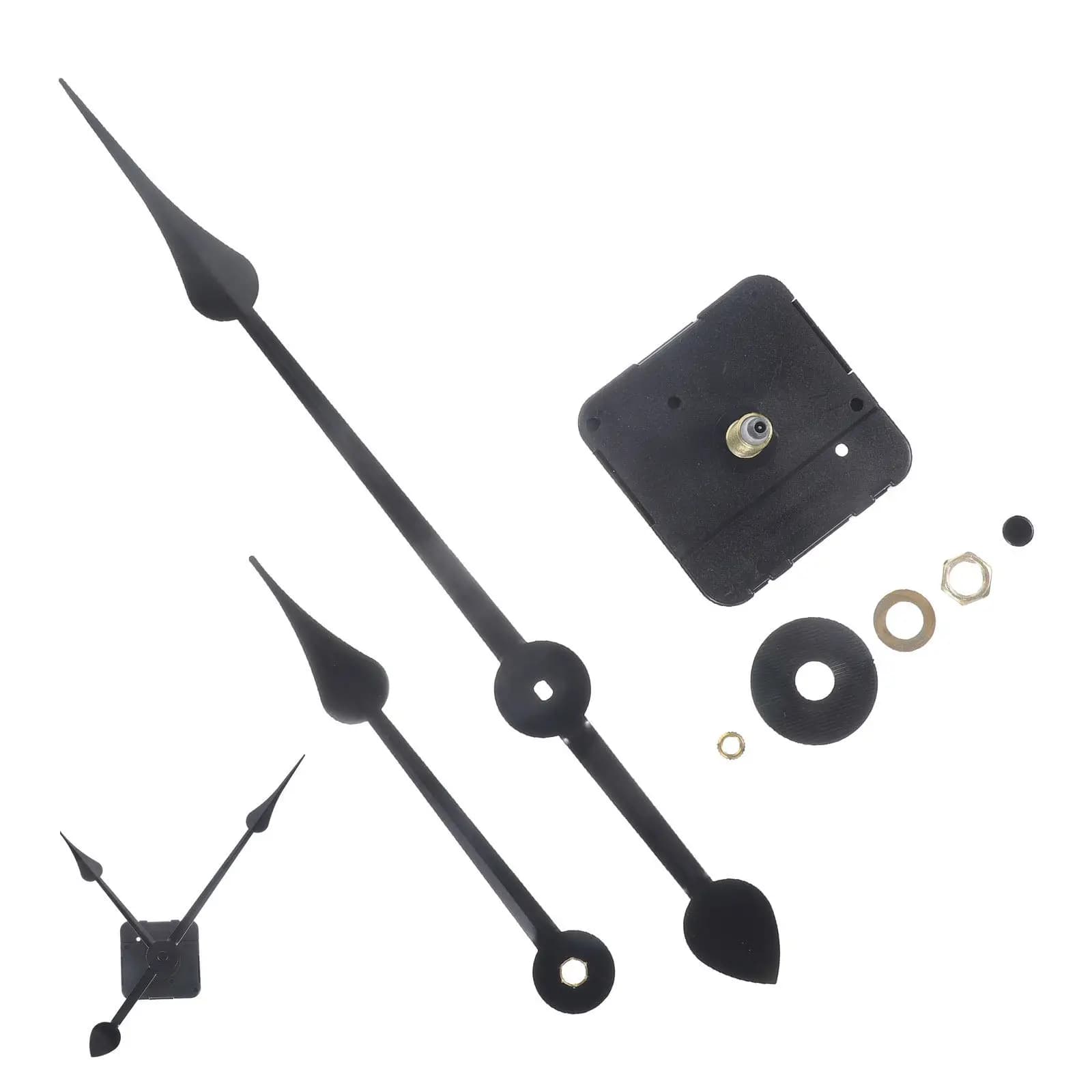 Set di 1 movimento per orologio al quarzo fai-da-te ad alta coppia con albero lungo, meccanismo classico, kit di riparazione e ricambio per orologi da parete