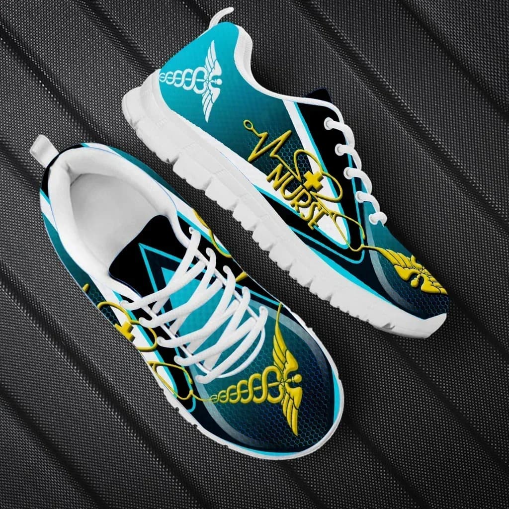 New Men's Lace-Up Flats Gradient Medical Heartbeat Design Sneakers Custom 3D Printed Comfort Jogging Shoes Footwear