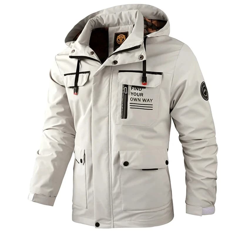 Giacca a vento da uomo autunnale Giacca con cappuccio Uomo Impermeabile Sport all'aria aperta Soft Shell Cappotti Abbigliamento uomo Escursionismo Giacche da sci di montagna