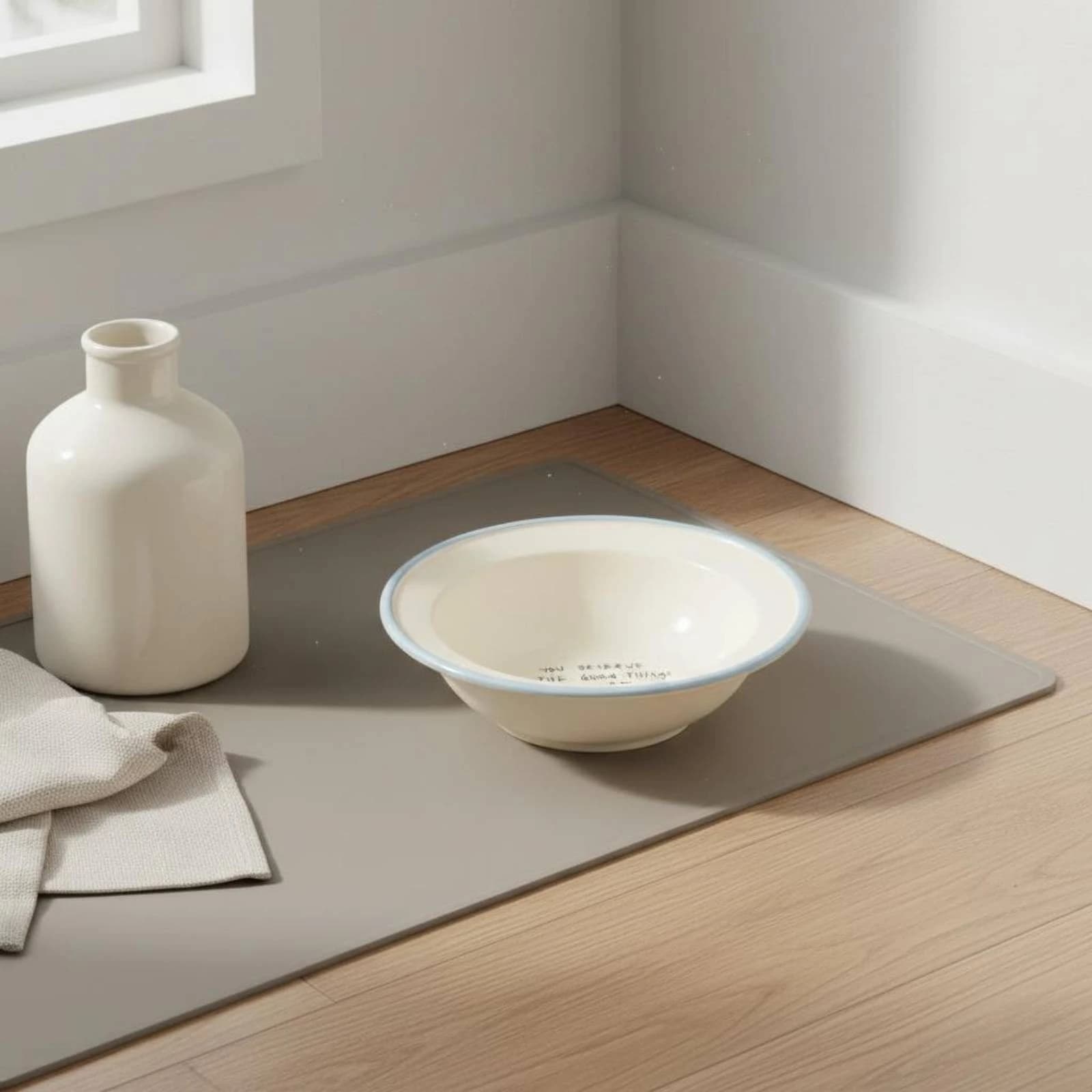 Ceramic Cat Bowl with Stand Easy to Clean Ceramic Cat Food Bowl Raised Pet Dish with Stand Wide Mouth Raised Pet Food Dish