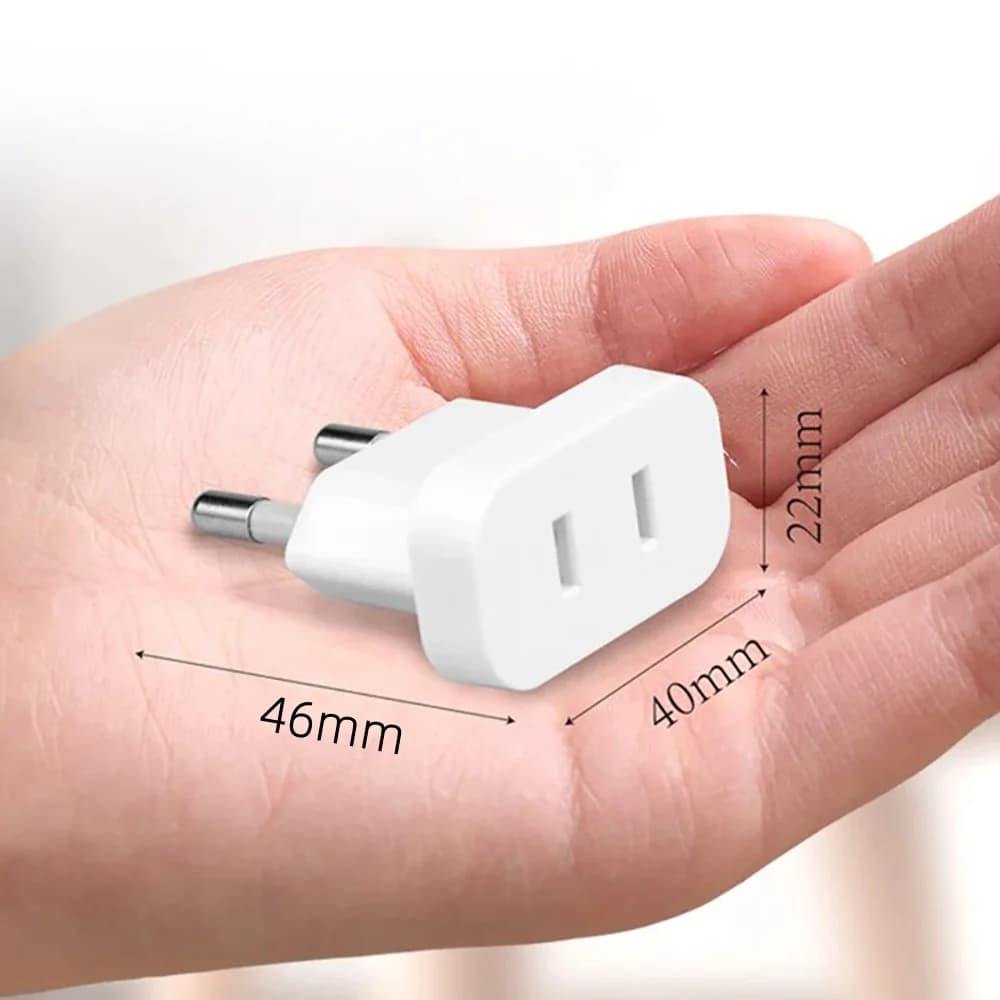 Spina di alimentazione 220V Spina UE/KR a spina americana Adattatore convertitore da viaggio Convertitore a spina a gradini Gadget per la casa dal materiale PC ignifugo