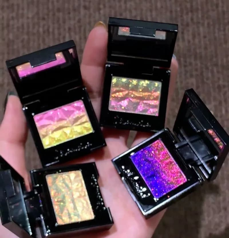 Palette di ombretti e illuminanti Coldnwild Chameleon Gradient, impermeabile, a lunga durata, facile da sfumare, trucco occhi shimmer duochrome