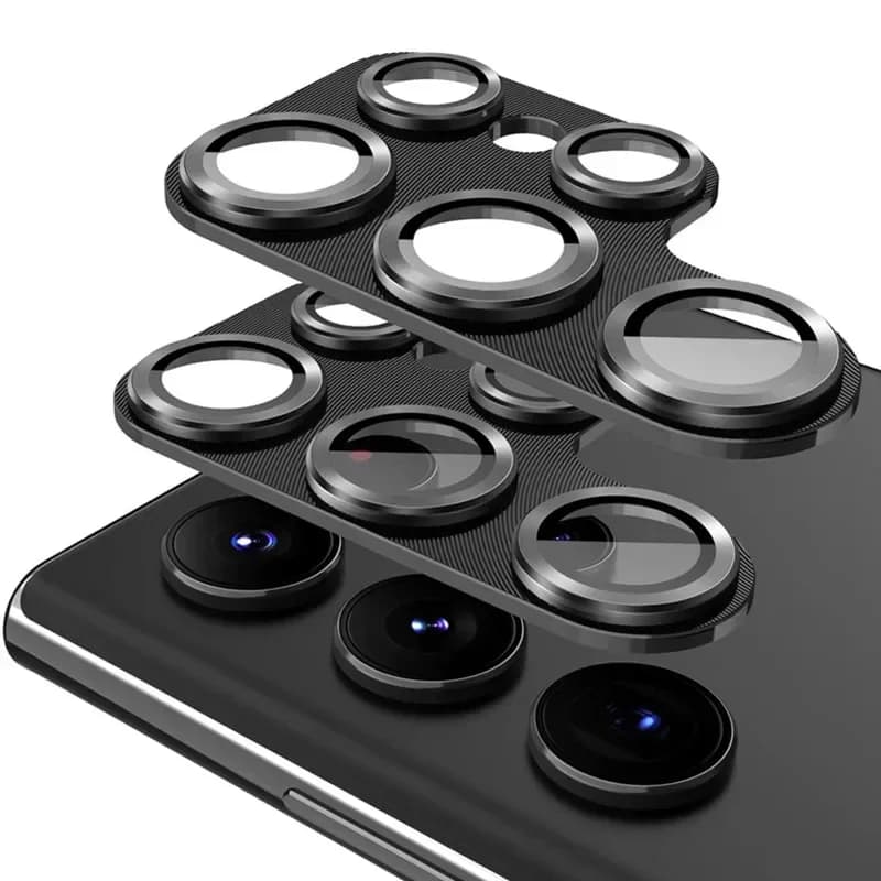 Protezione per obiettivo fotocamera in vetro temperato metallico per Samsung Galaxy S25 Ultra/S24 Ultra/S23 Ultra/S24 Plus/S25 plus - Copertura in pellicola