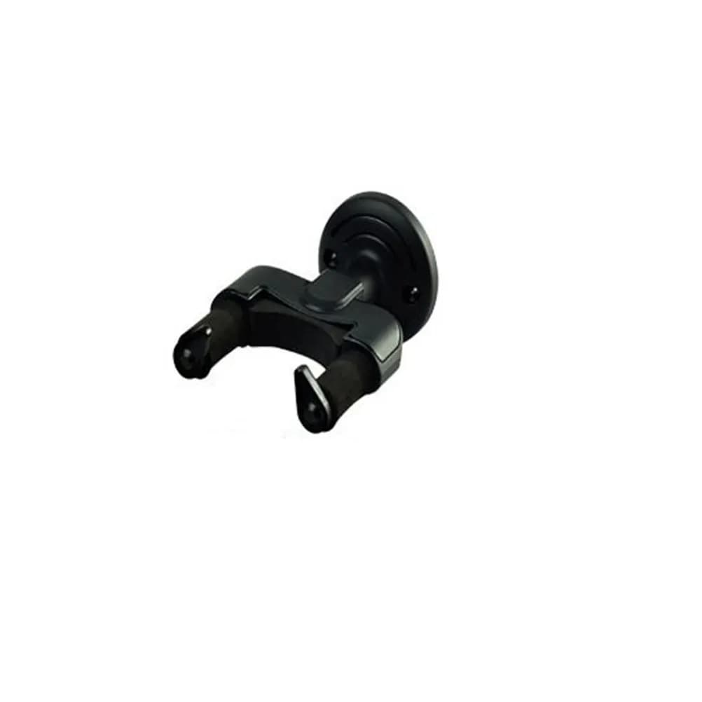 Supporto da Parete Nero per Chitarra con Bracci Spessi, Sicuro per Chitarra Acustica, Elettrica, Mandolino, Ukulele, con Supporto per Paletta Incluso