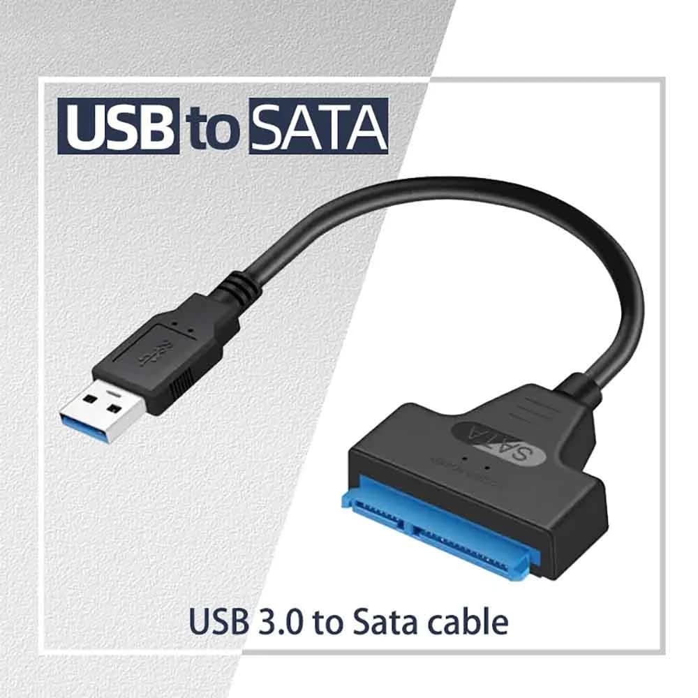 USB 3.0 to SATA Cable Connector For 2.5 Inch External HDD SSD Hard Drive SATA 3 22 Pin Adapter SATA To Type C Adapter Converter