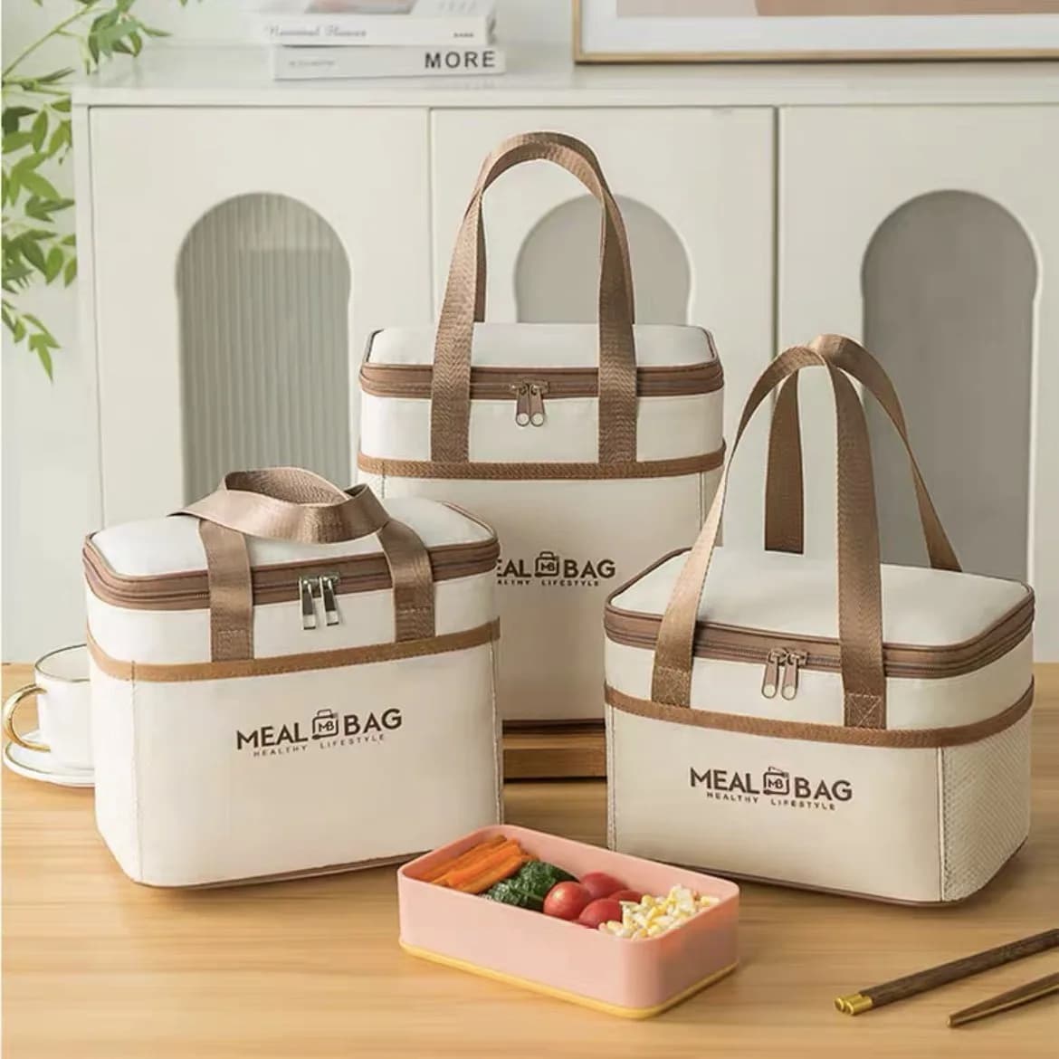 Borsa per il pranzo portatile Scatola isolata per alimenti Scatola isolata con tracolla impermeabile, borsa per il pranzo portatile, alluminio frescomA-DH