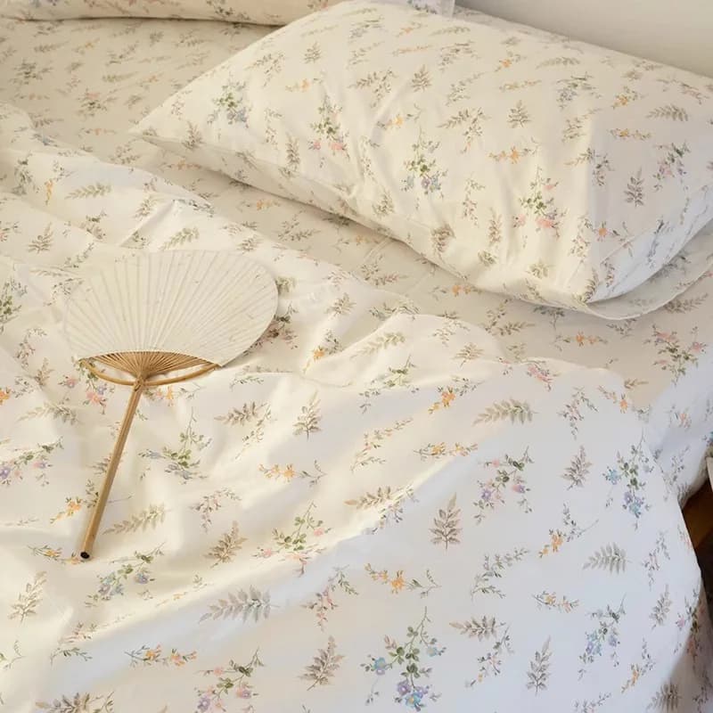 INS Fresh Pastoral Floral Bedding Set per ragazze copripiumino in cotone dormitorio biancheria da letto per la casa tessili per la casa (senza federe senza lenzuolo)