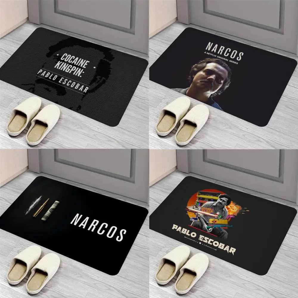 Pablo Escobar Narcos tappetino per porta d'ingresso tappetino per la casa in stile nordico tappetino per bagno-tappetini per wc tappetino per la decorazione dell'hotel della camera da letto
