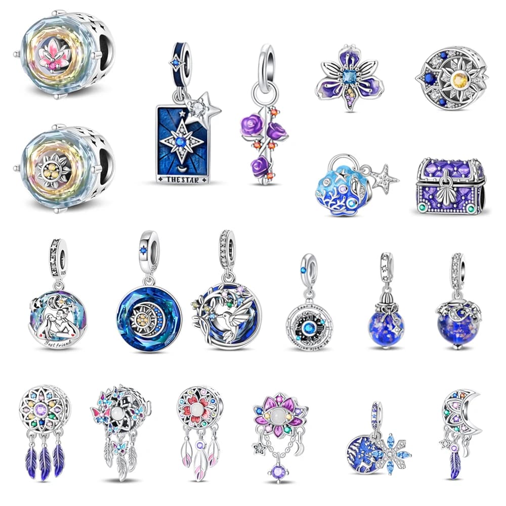 925 Sterling Silver Dreamcatcher Dangle Charm Fit Original Bracelet Boho Feather Pendant For Diy Jewelry Making Gift For Women