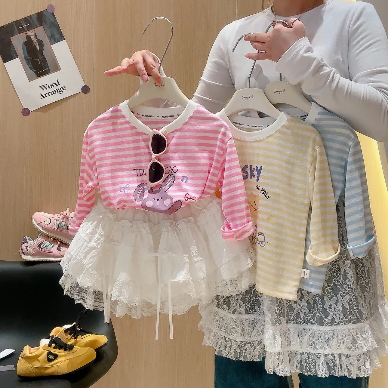 Girls T-shirt Spring Summer New Children's Clothing Korean Girls Baby Sunscreen Shirt Light Cool Tops