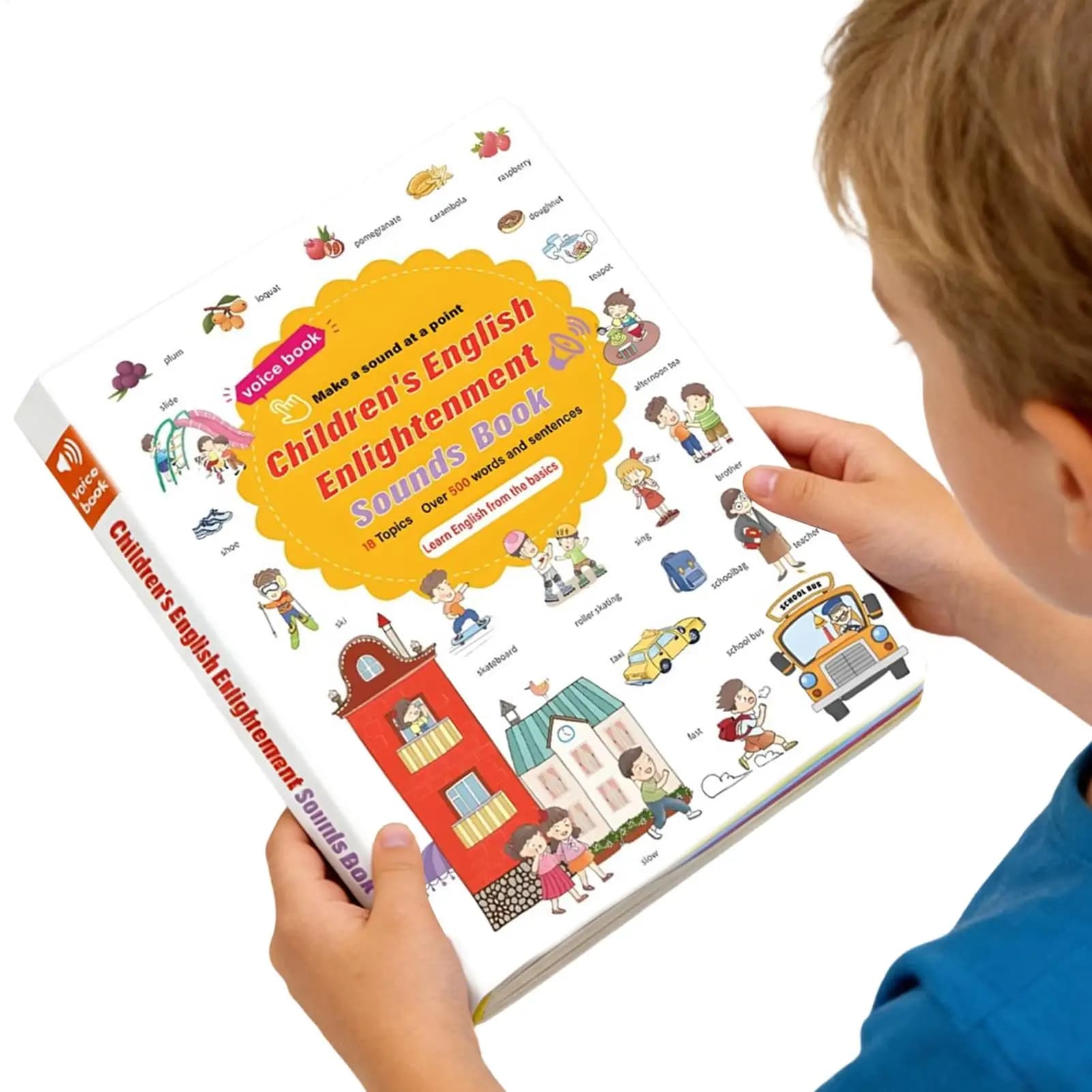 Libri Sonori Educativi Interattivi per l'Apprendimento della Lettura, Libri Audio per Scuole dell'Infanzia, Asili, Biblioteche e Momenti di Gioco