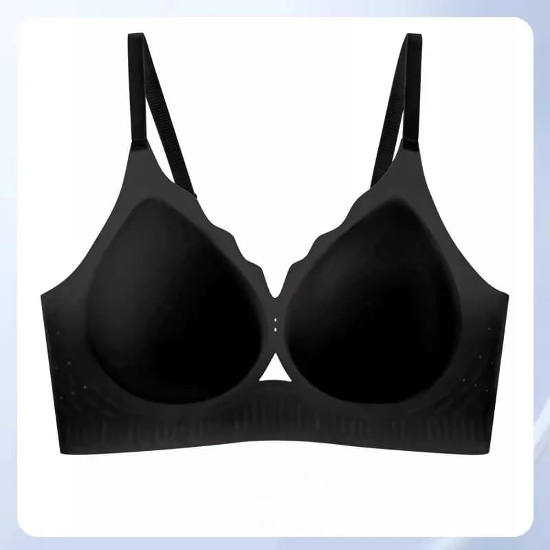 Nuovo Arrivo Reggiseno in Seta Ghiacciata Rinfrescante, Supporto in Gel, Sottile Estivo, Semi-fisso Senza Schienale, Per Busto Grande, Invisibile per Uso Quotidiano