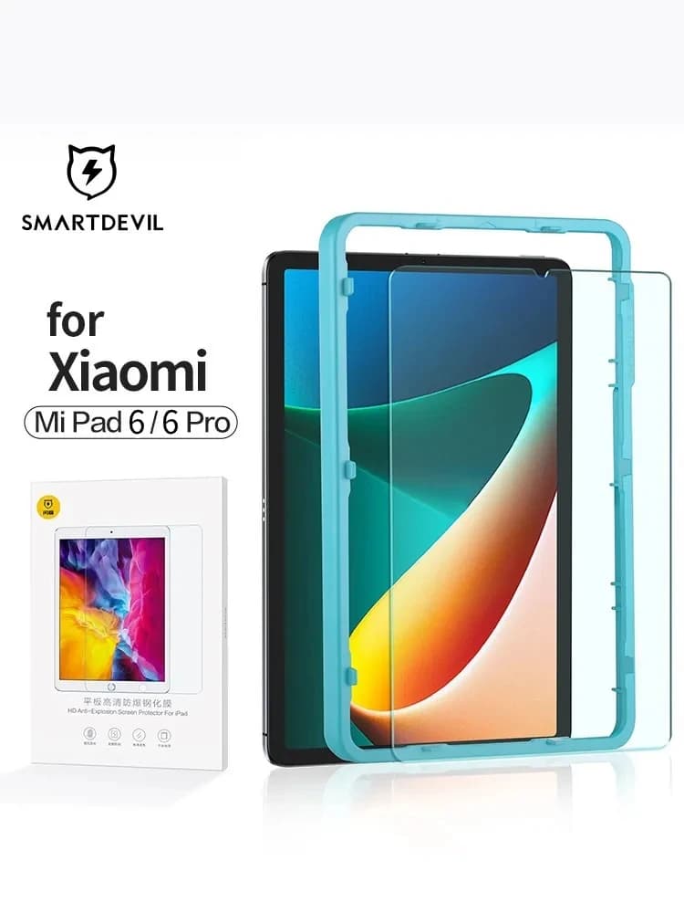 SmartDevil Vetro Temperato per Xiaomi Mi Pad 6 11 pollici Pad 5 5Pro Tablet da 12,4 pollici 9H Protezione Dello Schermo HD Anti Blue Ray con Strumento