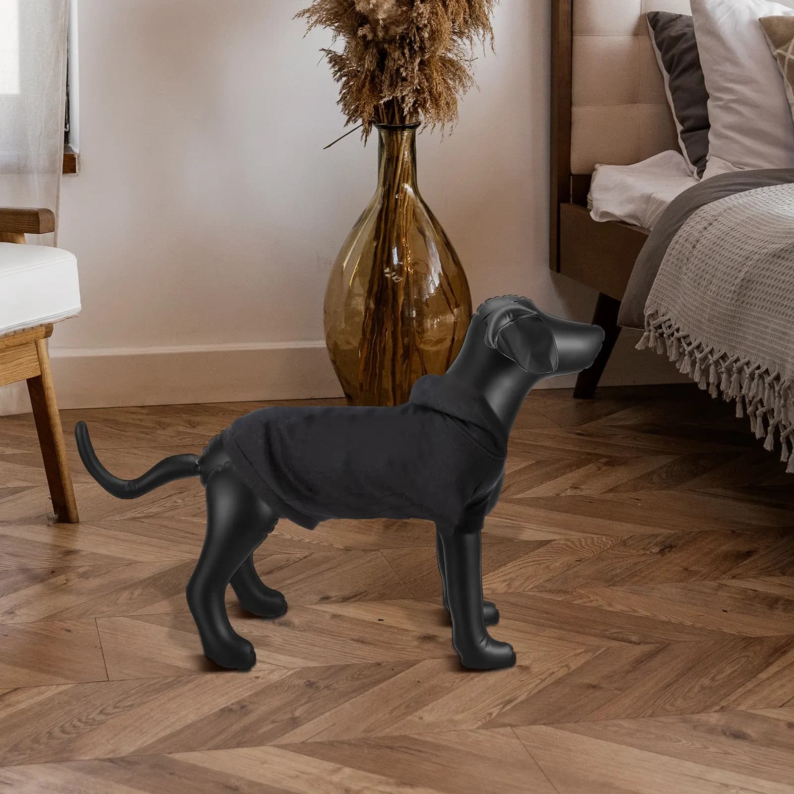 Manichino Gonfiabile Premium per Esposizione Abbigliamento Cani, Leggero, Facile da Montare, Superficie Liscia, Facile da Pulire, Versatile per Toelettatura