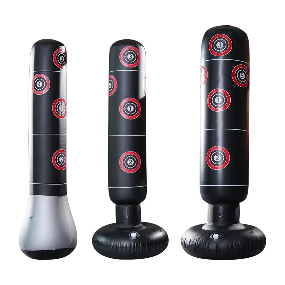 Sacco da Boxe Gonfiabile da 160 cm per Bambini e Adulti, Sacco da Boxe Gonfiabile in PVC per Allenamento in Palestra con Pompa ad Aria