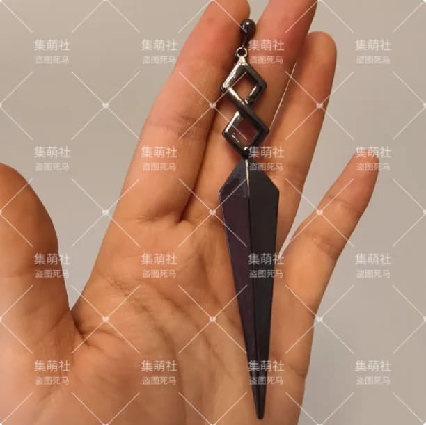 Anime Bellone Arknights Metal Earrings Take Photo Props Accessories Cosplay Costume Ear Clips Acrylic Gifts