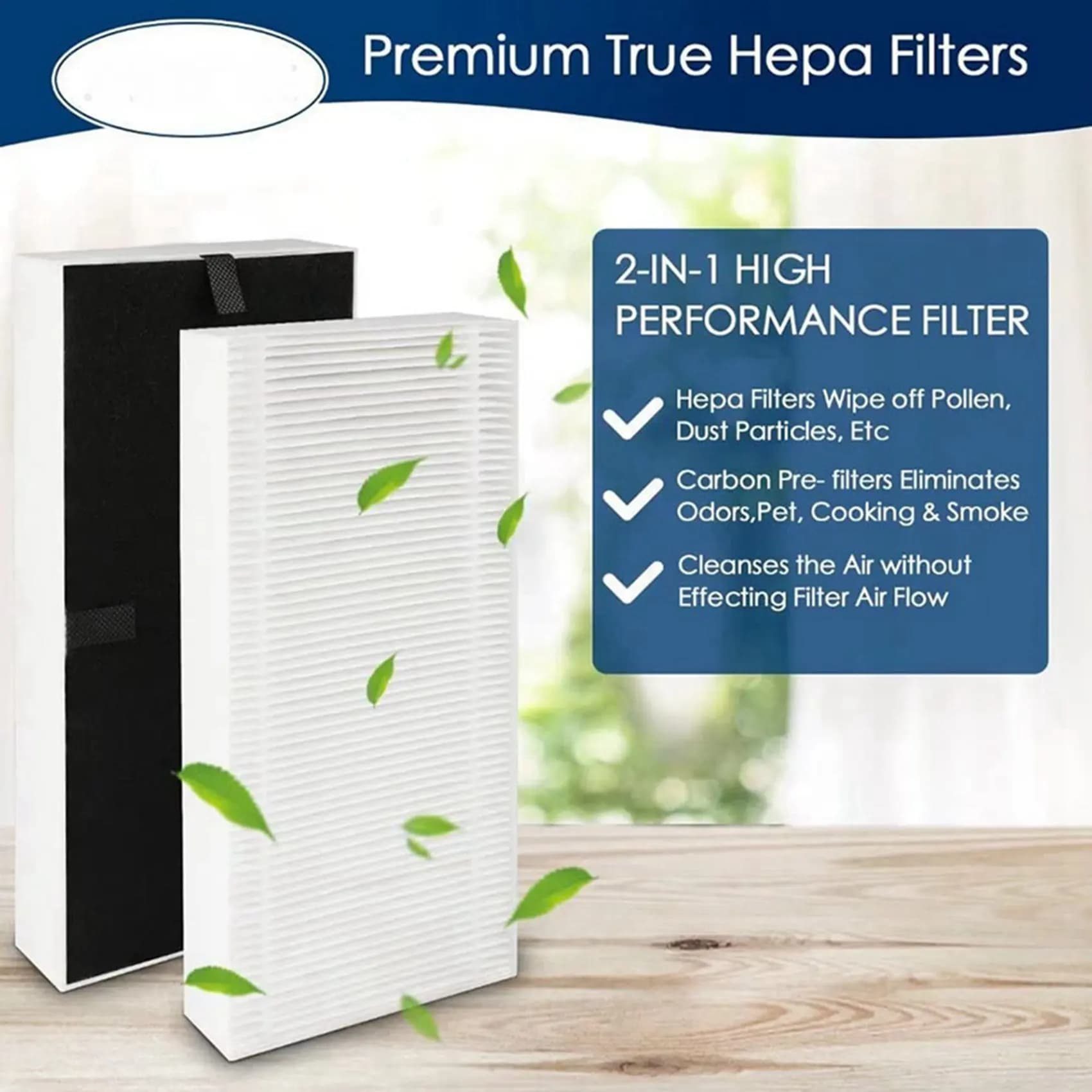 Filtro purificatore d'aria AS94-4Pack per HRF201B, filtro HEPA di ricambio per Febreze FRF102B e Honeywell Filter U, HRF201B, HHT290, ecc.