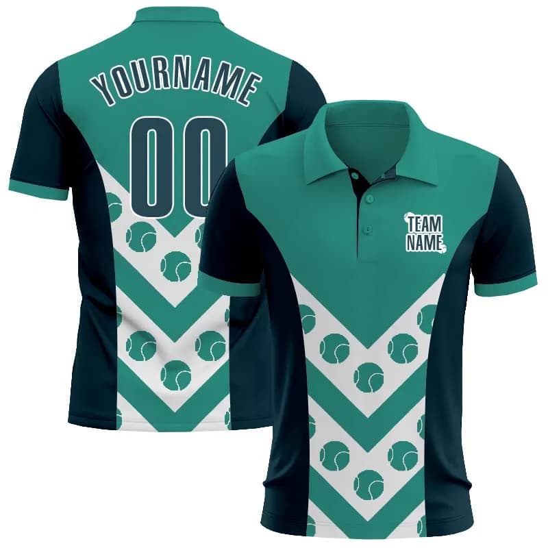 Camicie estive da donna e da uomo, polo personalizzate con grafica a V, stampa 3D, magliette da golf personalizzabili con nome, numero e nome della squadra