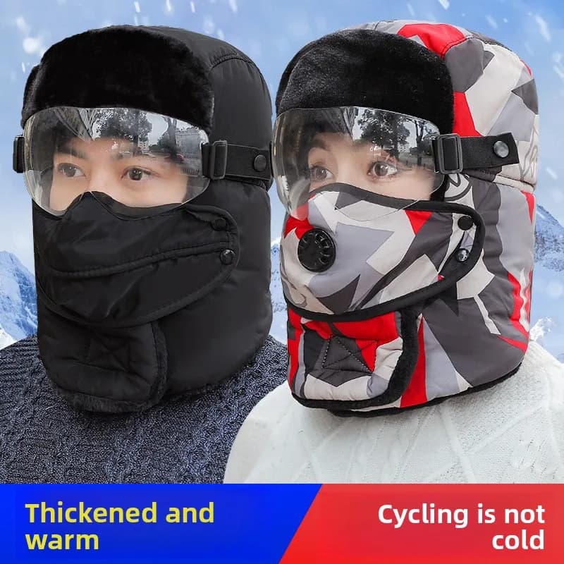 Giro un cappuccio da motociclista elettrico Equitazione Sci caldo Protezione per il viso Maschere da ciclismo antivento e resistenti al freddo da donna