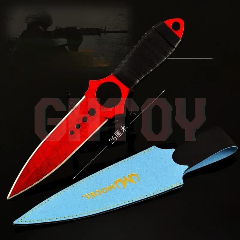 26 cm/10,24 pollici GO Scheletro Giocattolo Coltello Piega Rete In Metallo Mestiere Ornamento Modello Gioco Periferia Collezione Desktop Display Regalo per il Ragazzo