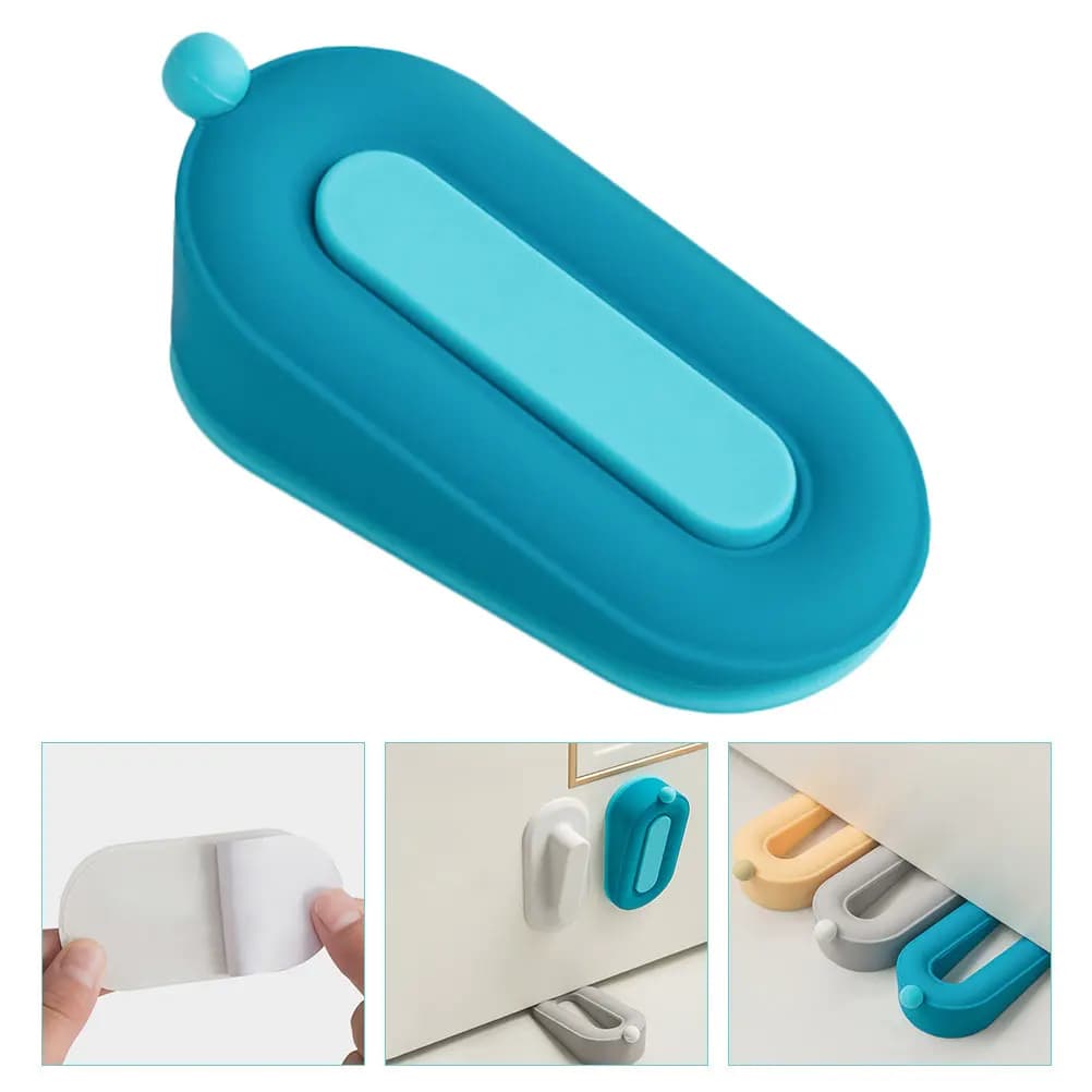 Fermaporta a Cuneo Resistente per Piastrelle, Cemento, Moquette e Pavimenti in Legno, Silenzioso, Protezione per la Sicurezza dei Bambini