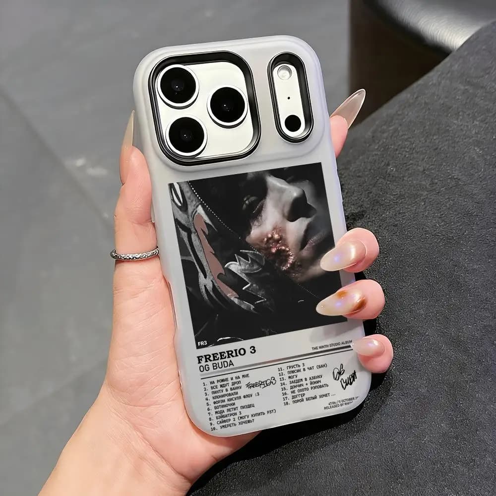 Og B-BudaS Russia Rapper Phone Case Clear TPU Jelly Case for iPhone 17 16 15 14 13 12 11 Pro Max Plus Mini, Slim Protective