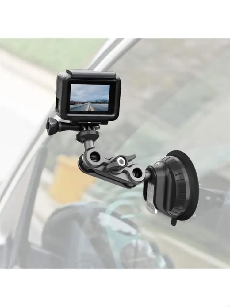 Suction Cup Car Mount for Pocket 3 Action Camera Mount 1/4inch Mount Windshield 83CE