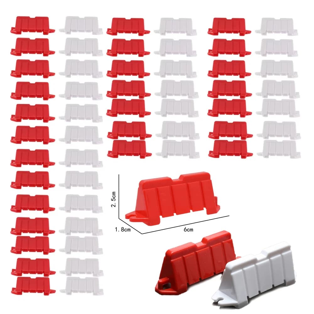 100 pz/200 pz/300 pz RC Auto Barriere Da Strada Alla Deriva Pista Da Corsa Barriera Traffico Barriera Puntelli RC Roadblocks per auto telecomandate