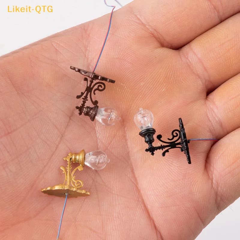 New! Miniature Wall Lamp for Doll House, Desk Lamp, Mini LED Lighting, Home Decoration, Doll Furniture, Luminous Toy