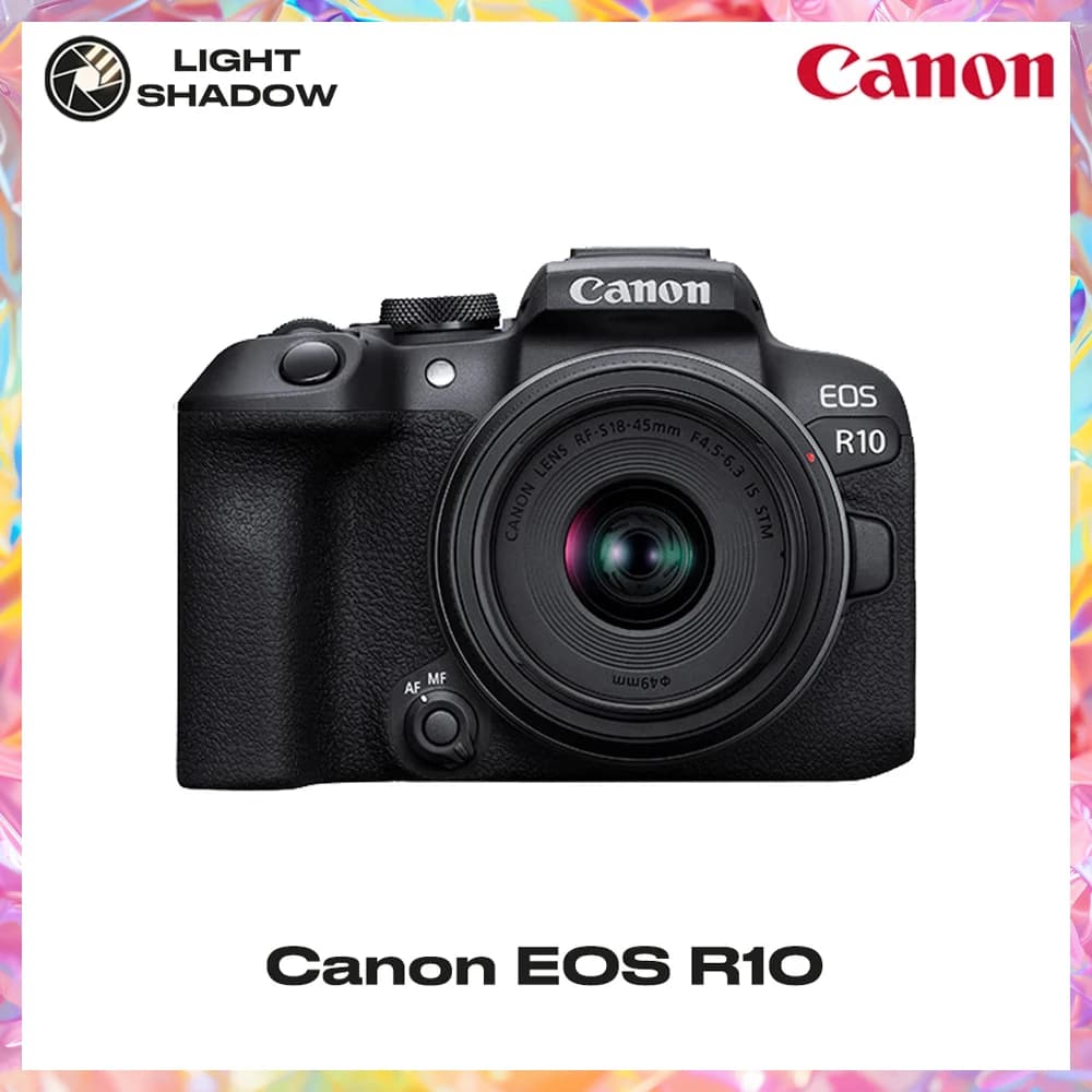 Canon EOS R10 Mirrorless Camera with RF-S 18-45mm f/4.5-6.3 IS STM Lens Kit – 24.2MP, 4K Video, Fast Burst
