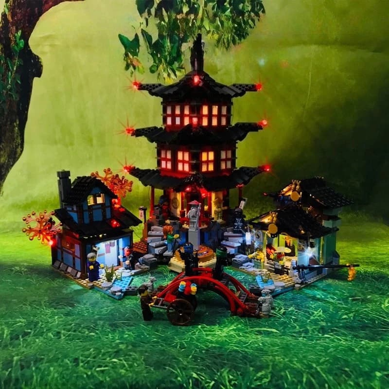 Kit luce LED per LEGO NINJAGO Temple of Airjitzu 70751 con idee lampada non include blocco di costruzione (solo kit luce LED)
