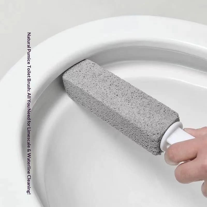 Long Handle Pumice Stone Toilet Brush Toilet Bowl Stain Remover Limescale Cleaner Bathroom Household Cleaning Tool