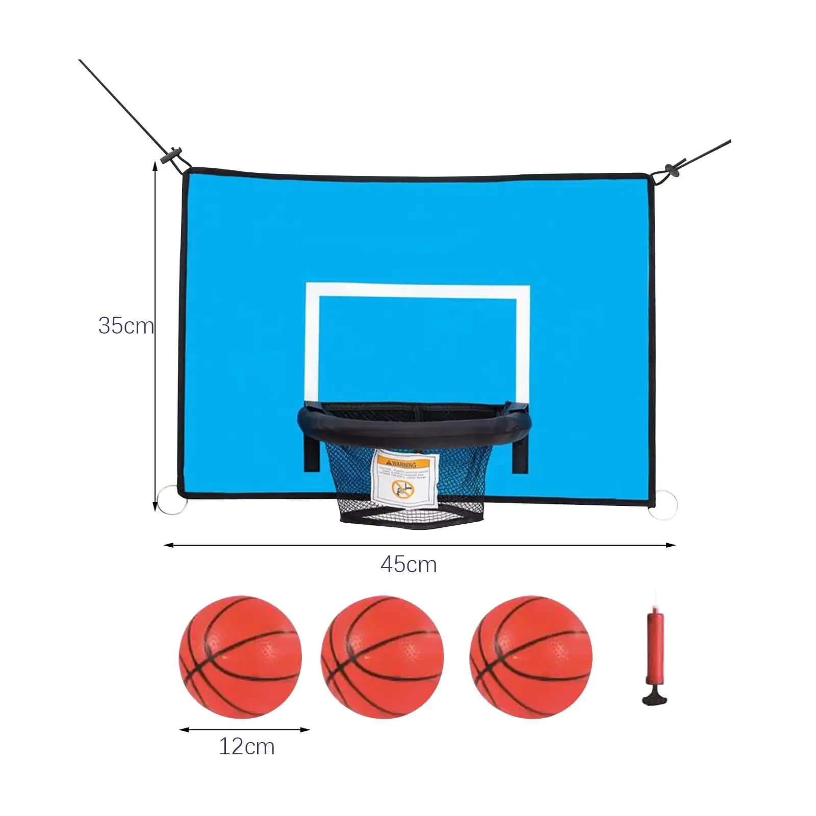 Trampoline Basketball Hoop PVC Attachment Kids Dunking Backboard Toy Outdoor Indoor Sports Games for Trampoline Accessories