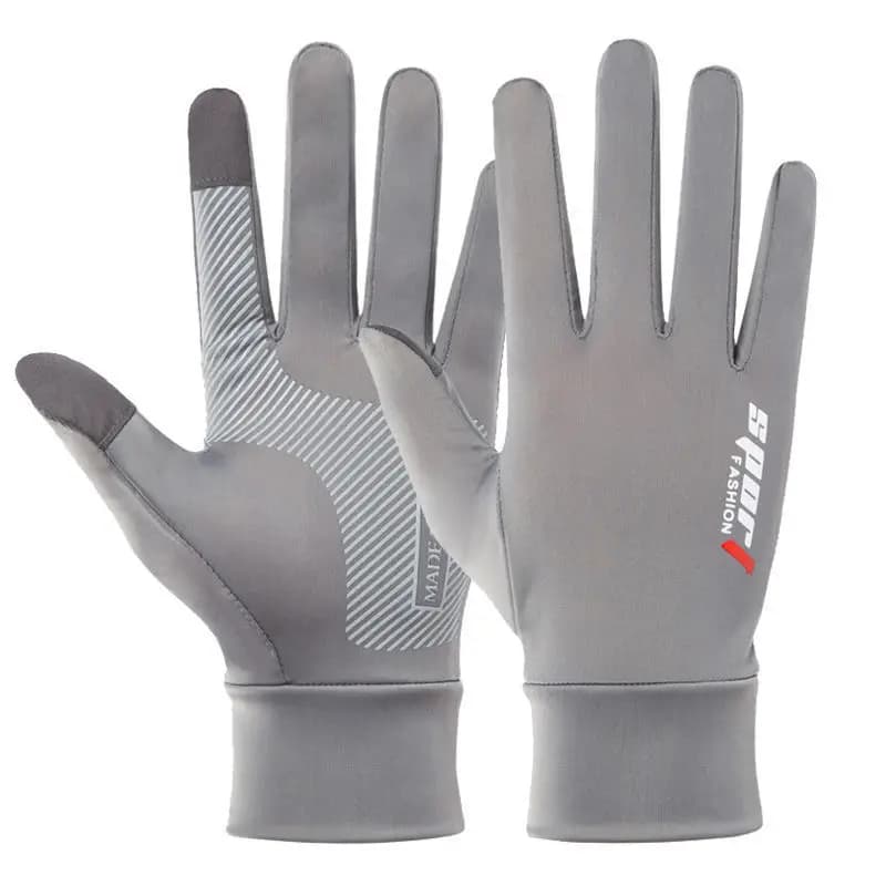 Touchscreen Gloves Fishing Cycling Ice Silk Quick Drying Breathable Elastic Solar Protection Fitness Training Sport Gym Guide