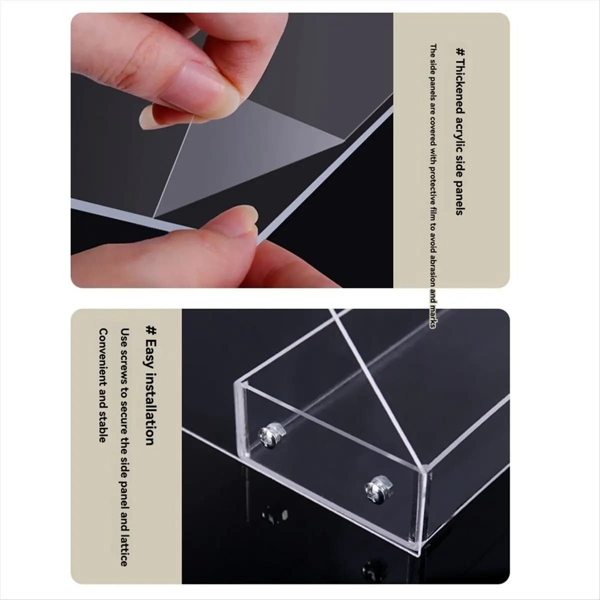 AA83 Transparent Display 5 Layers Nail Polish Cosmetic Veterina Eyebrow Make-up Wallet Perfume Display for Lipstick