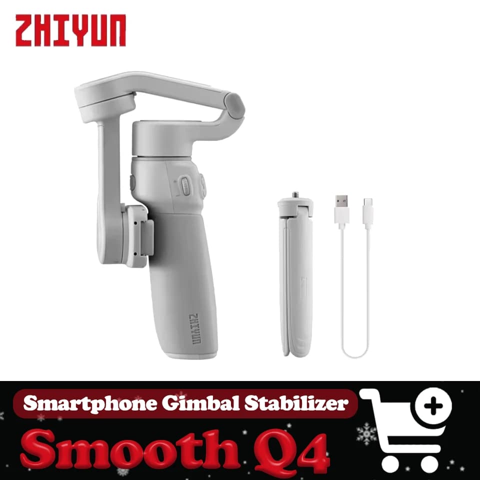 Stabilizzatore Gimbal per Smartphone ZHIYUN Smooth Q4 a 3 Assi per iPhone