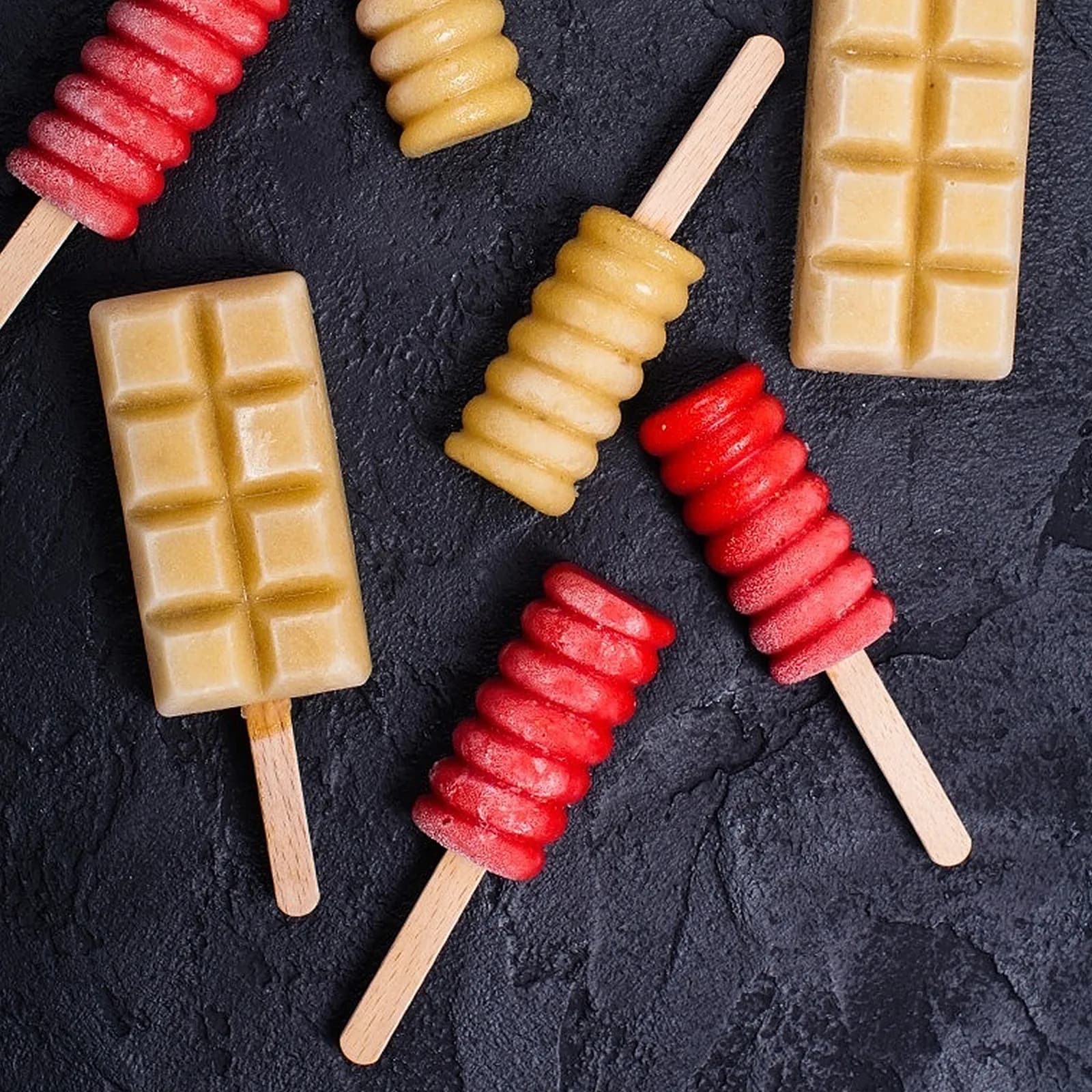 100 Pezzi Bastoncini di Legno Riutilizzabili per Gelato Fai-da-Te, Bastoncini per Mescolare Colla, Stampi per Ghiaccioli, Accessori per Torte e Dessert