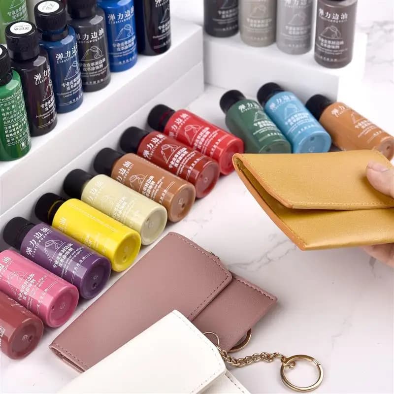 30ml Leather Edge Paint Oil for Coats Bags Professional Edge Dressing DIY Crafts Leather Shoes Edge Finish Pigment Oil