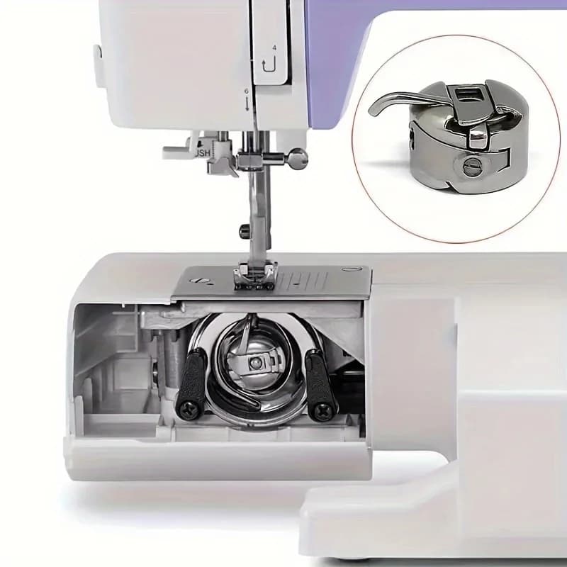 Sewing Machine Bobbin Case- Universal Silvery Gray Bobbin for Household Sewing Machines- DIY Needle and Thread Sewing Accessorie