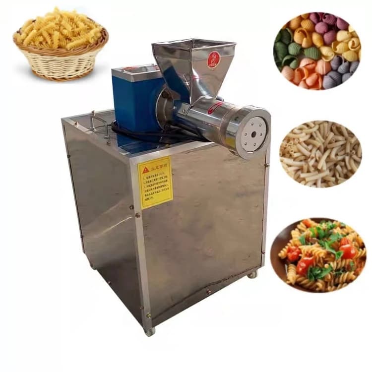 Estrusore per pasta macchina per spaghetti macaroni automatico ad alta efficienza industriale da 80 kg / h che fa macchina