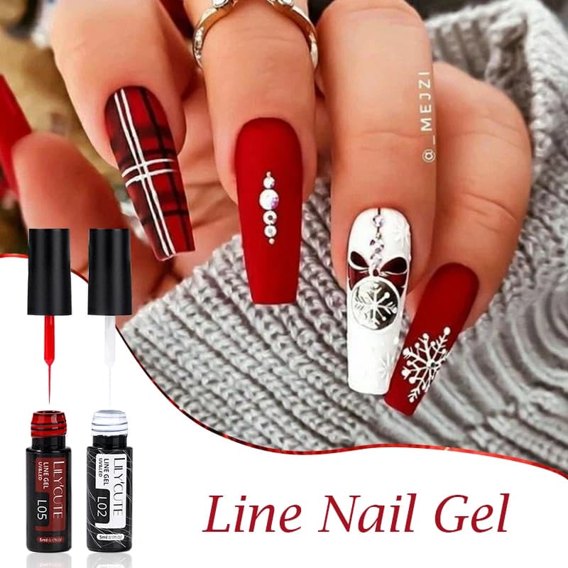 LILYCUTE Gel per Unghie 5ML, Smalto Semipermanente UV, per Nail Art e Decorazioni Francesi Fai-da-Te