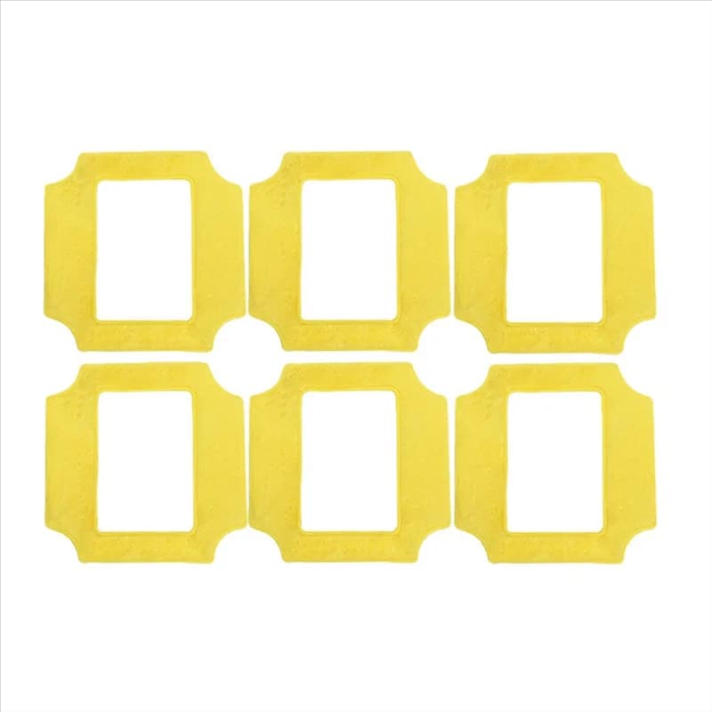 6PCS Robot per la pulizia delle finestre Mop Weeper Panno Universale Quadrato Salviette pulite per Purerobo W-S3 S4/3S/5 Parti per la pulizia delle finestre