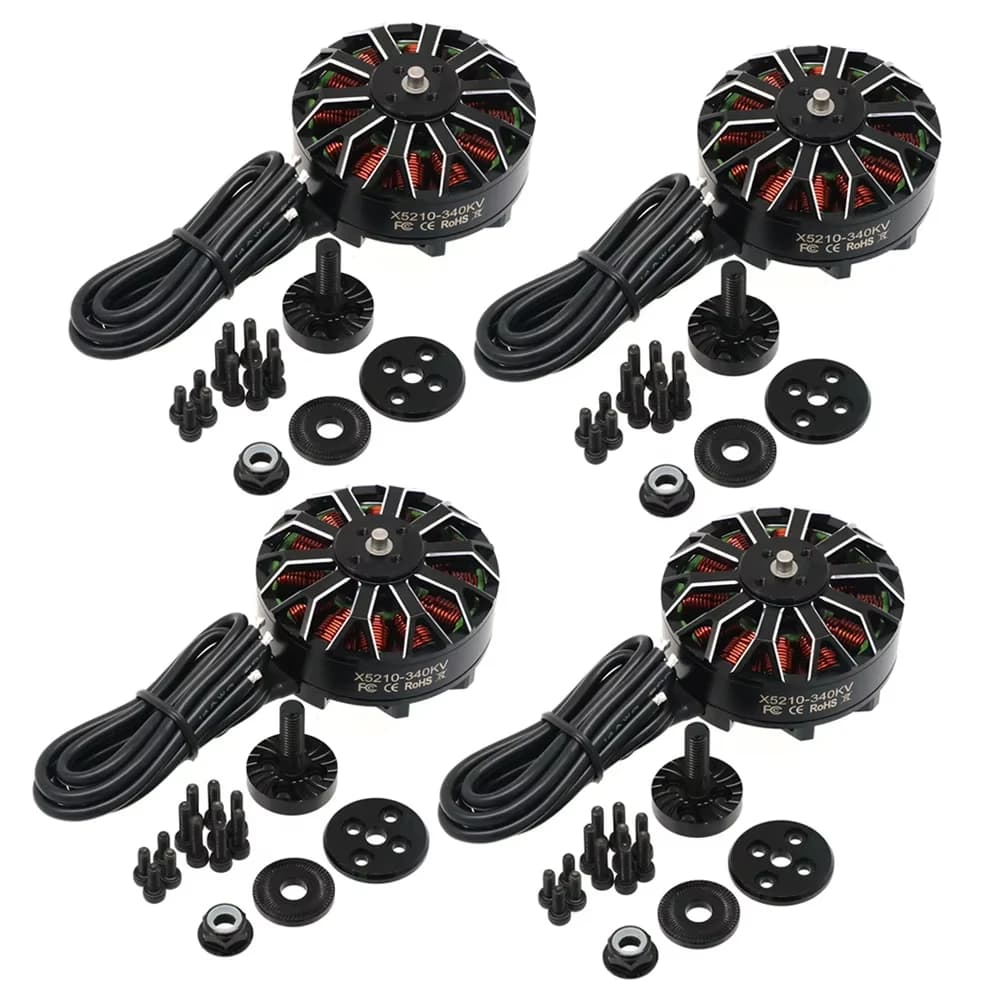4PCS UAngle X5210 5210 340KV / 500KV Parte del motore brushless impermeabile per motori multirotore FPV Elicotteri RC Accessori giocattolo