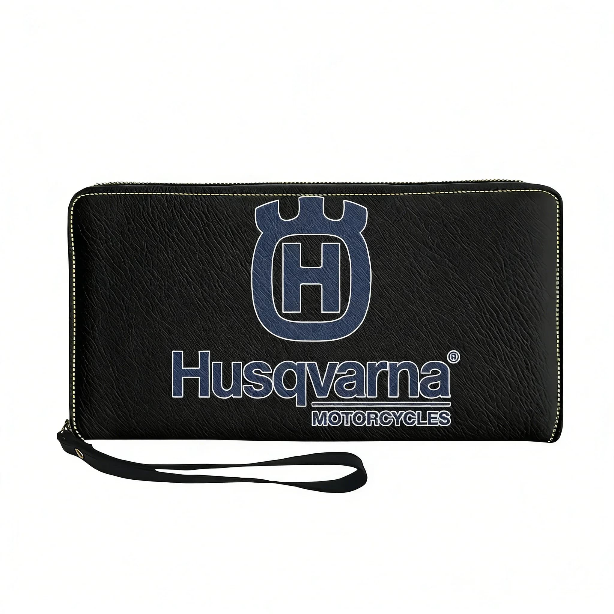 Borsa personalizzata Husqvarna Group per uomo, donna, adolescenti, portafogli lunghi con cerniera, doppia stampa, borsa regalo portatile