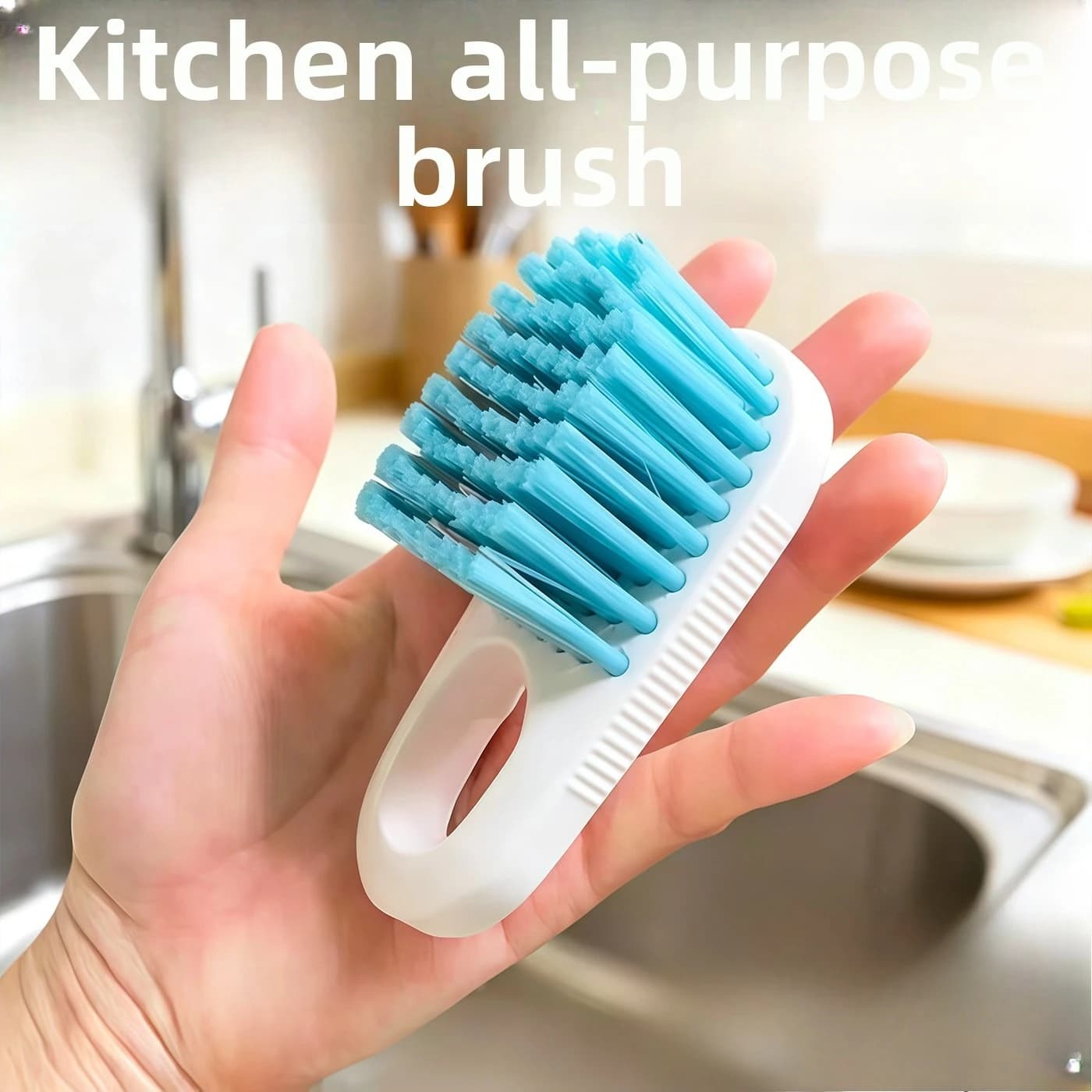 Mini Multifunctional Cutting Board Brush Special Cleaning Brush For Chopping Board Stove Degreasing Kitchen Pot Basket Cleaning