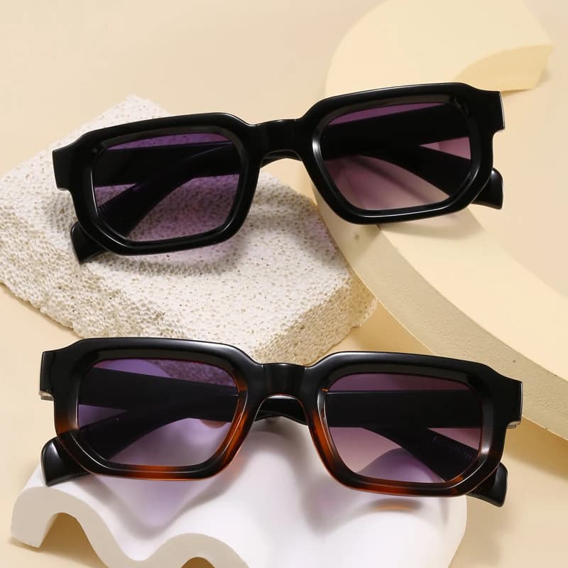 Black Small Frame Square Sunglasses Women Men Fashion Luxury Brand Designer Sun Glasses Female Brand Trendy Eyewear UV400